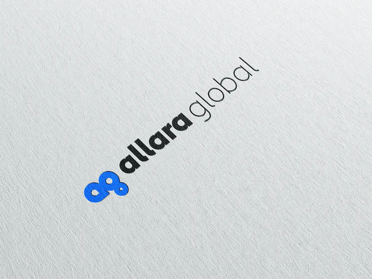 Allara Global logo on white paper